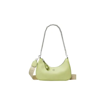 TORY BURCH 151 MERCER Nappa Leather Crescent Bag Portable Crossbody Bag Shoulder Bag Women's Light Green
