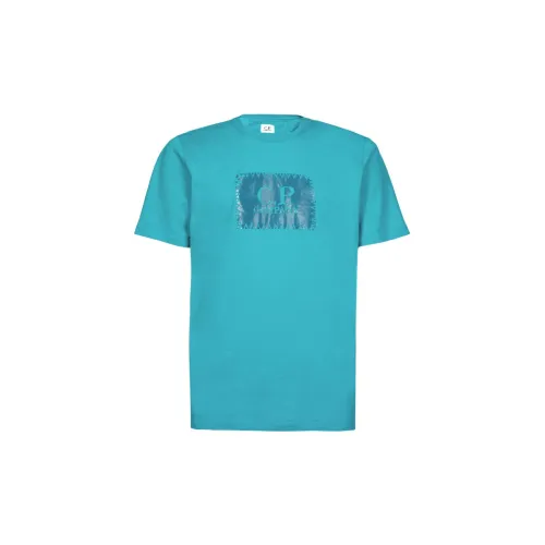 C.P.Company T-Shirts Men Porcelain Tile Blue