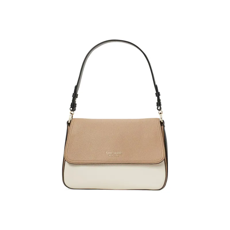Kate Spade Hudson Leather Handbags Shoulder Bags Women's Milk White Multicolor-0