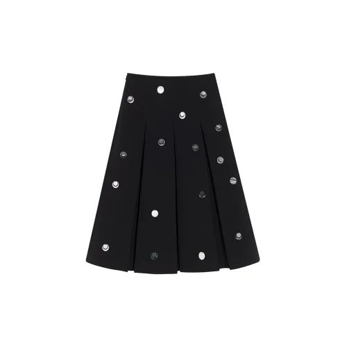 Ouyang Casual Long Skirts Women's Black