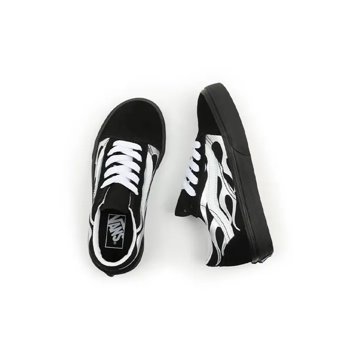 Vans Kids Old Skool Sneakers "Metallic Flame"-3