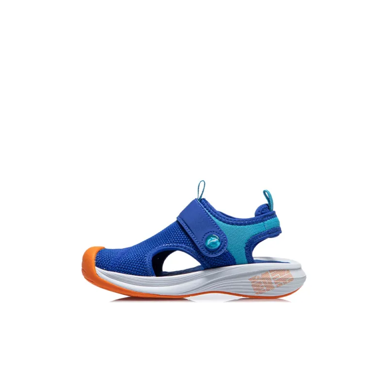 LINING YOUNG Anti-Slip Wear-Resistant Children's Sandals Blue Children Aged 3-7 Years Old-0