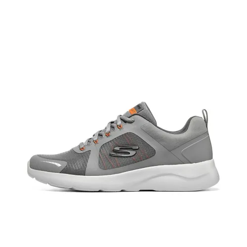 Skechers Dynamight 2.0 Anti Slip Wear Resistant Low Top Casual Shoes Men's Gray White