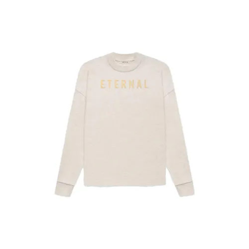 Fear Of God T-Shirts Unisex Oatmeal