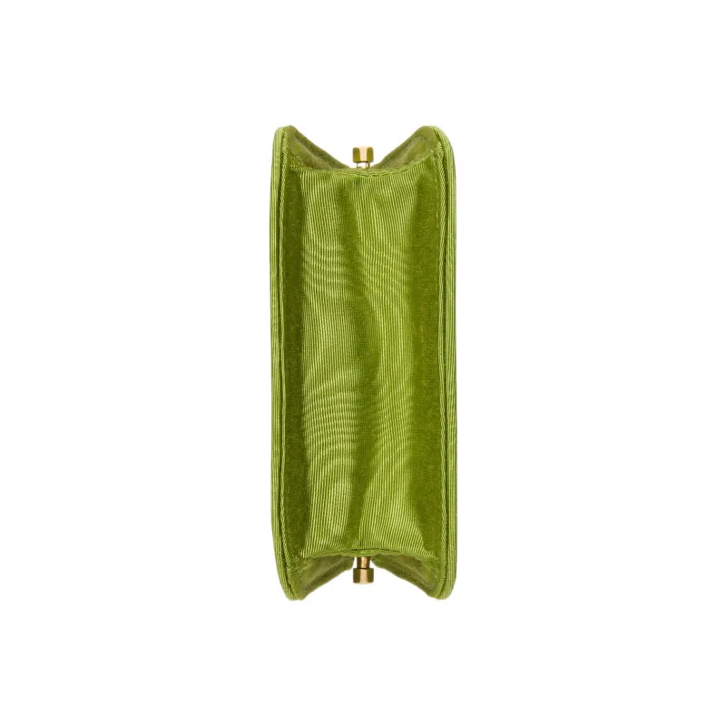 GUCCI Resin Glass Fabric Single One Shoulder Crossbody Clutches Women's Green-6
