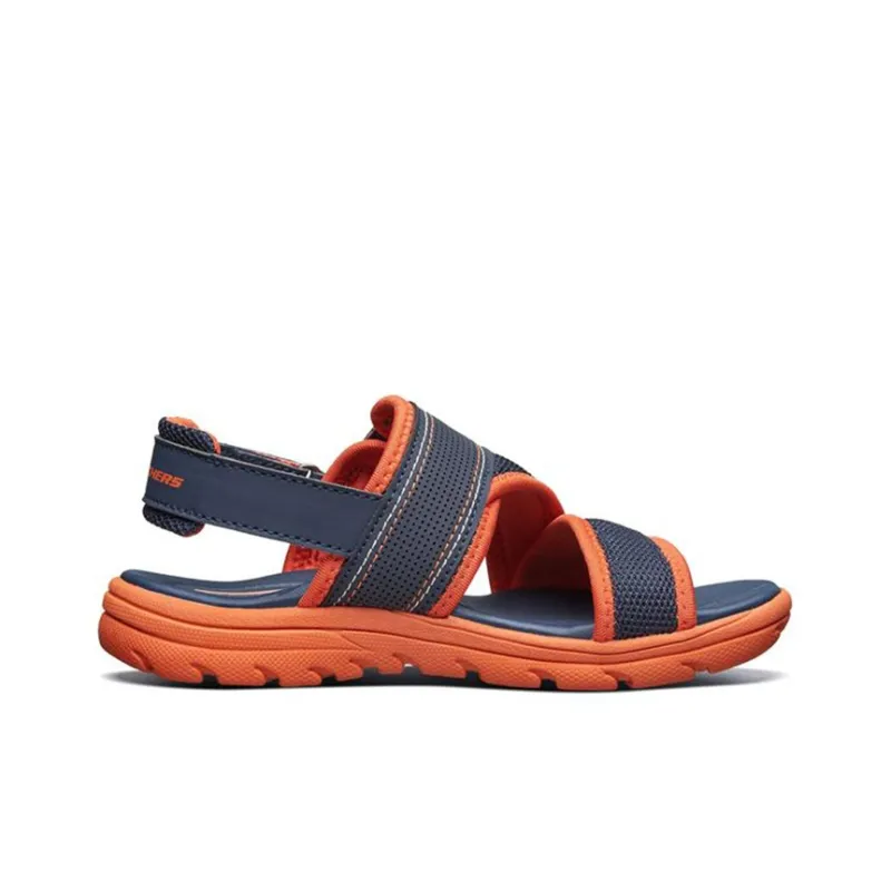 Skechers Supreme Durable Breathable Children's Sandals Blue Orange Teenagers-1