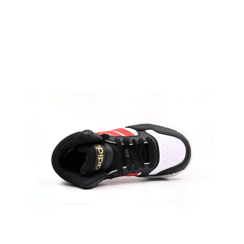 Adidas Hoops Mid Cloud White Vivid Red Core Black GS-2