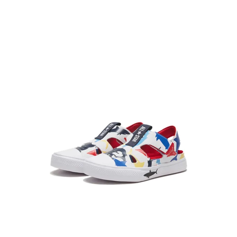 Converse Chuck Taylor All Star Slip-Resistant Children's Sandals White Red Blue Children Aged 3-7 Years Old-2