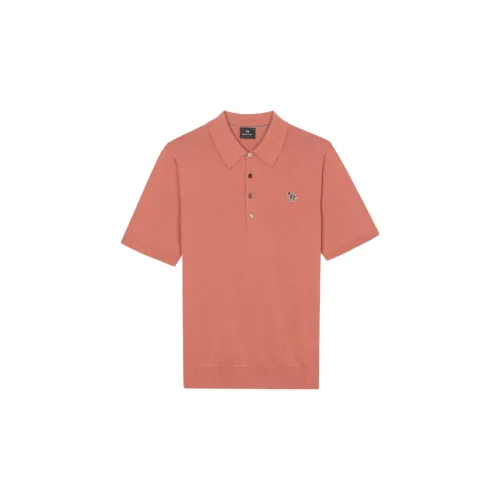 Paul Smith Polo Shirts Men Brick Red