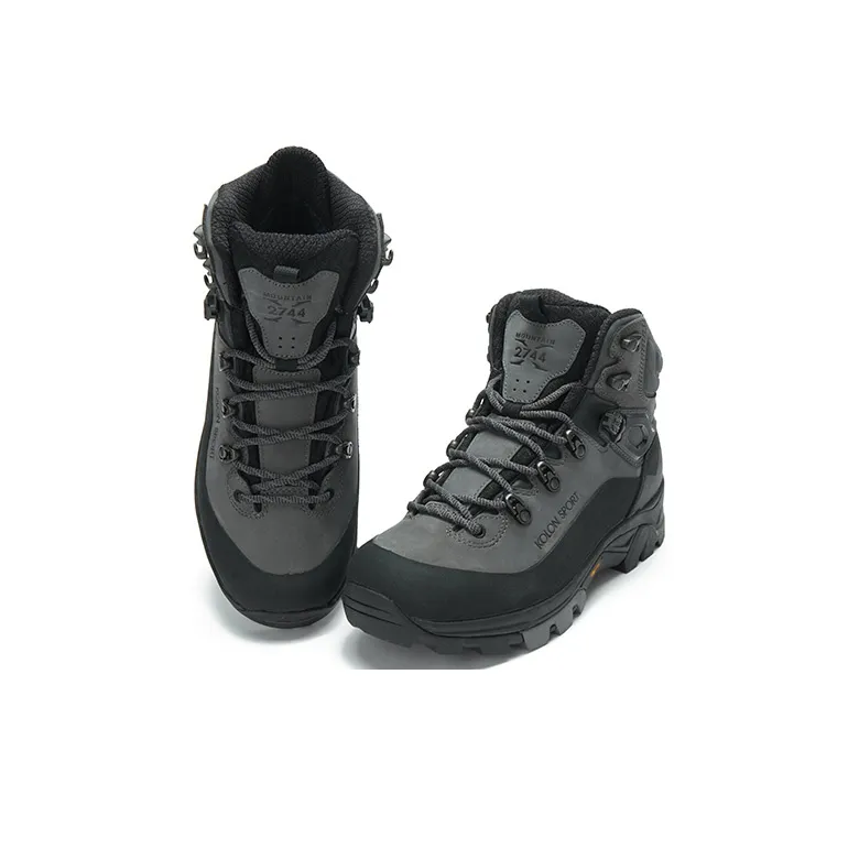 KOLON SPORT 24Nature Hiking / Trekking Shoes Unisex Mid-Top Gray Black-2