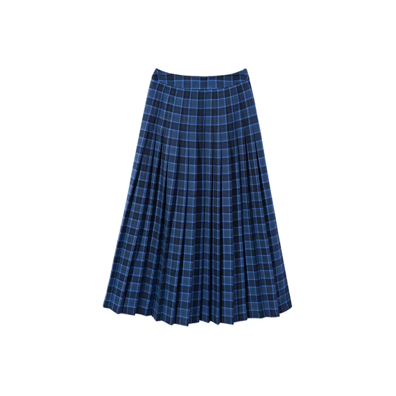 Ouyang Casual Long Skirts Women's Blue-1