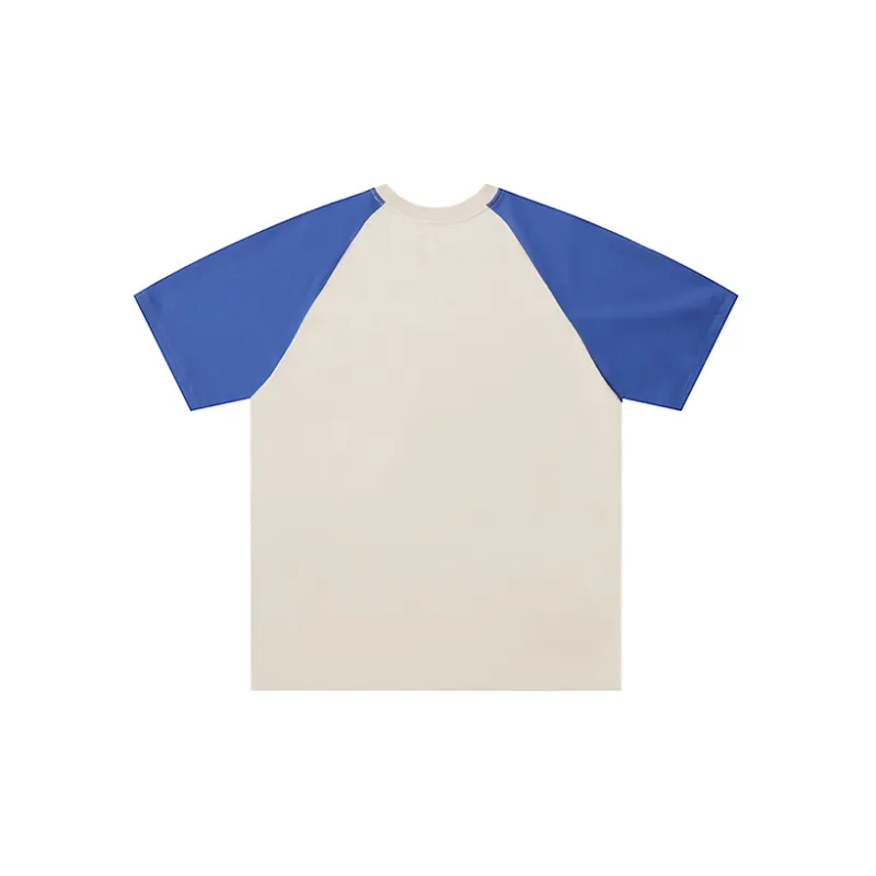 COUNTRY MOMENT T Shirts Men Apricot & Royal Blue-1