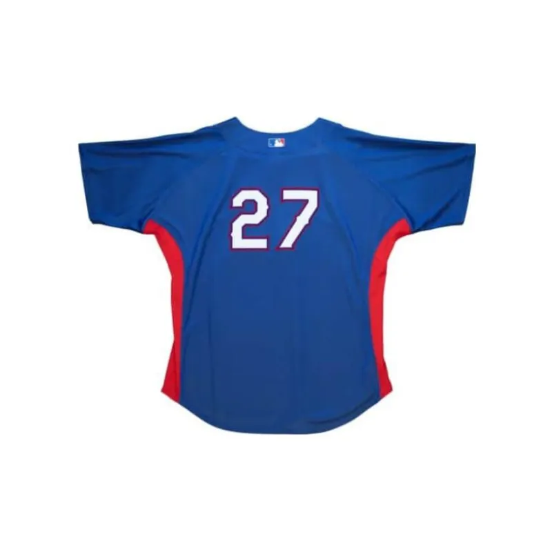 Mitchell Ness 'MLB Texas Rangers 2010 Vladimir Guerrero' Batting Practice Jersey T shirt-1