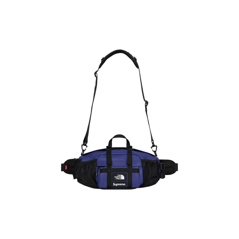 Supreme The North Face Collaboration FW18 Leather Sling Bag, Fanny Pack Regular Unisex Purple-1