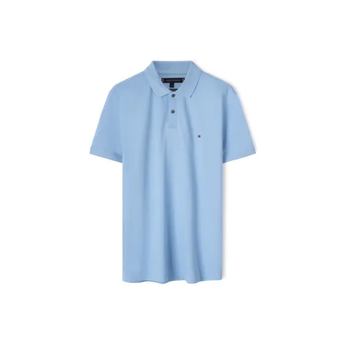 Tommy Hilfiger 1985 Series Polo Shirts Men Sky Blue C1X