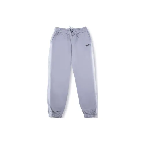 Boy London Knitted Sweatpants Unisex Light Gray