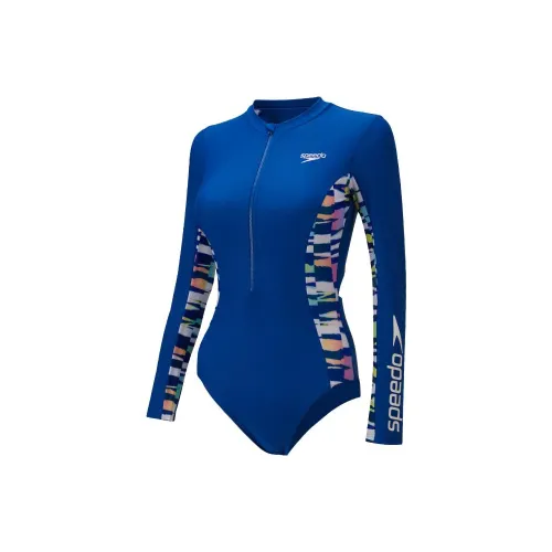 Speedo One-Piece Swimsuits Women's Blue