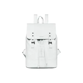 NOMK PU Cortex Laptop Backpack Regular Unisex Black/White