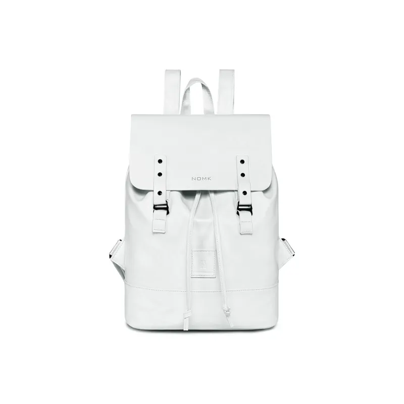 NOMK PU Cortex Laptop Backpack Regular Unisex Black/White-0