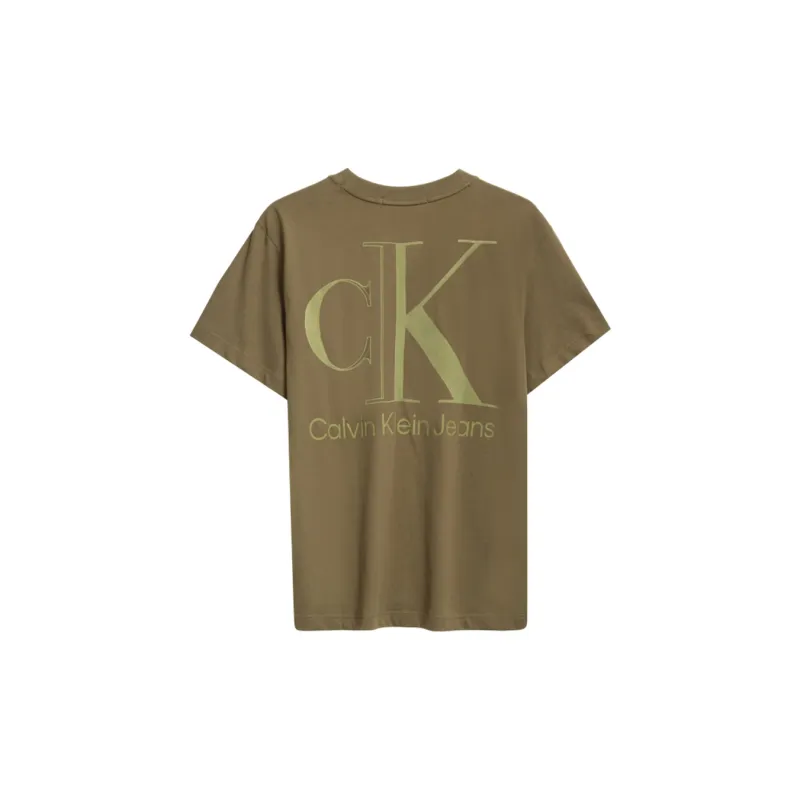 Calvin Klein T Shirts Unisex Army Green-1