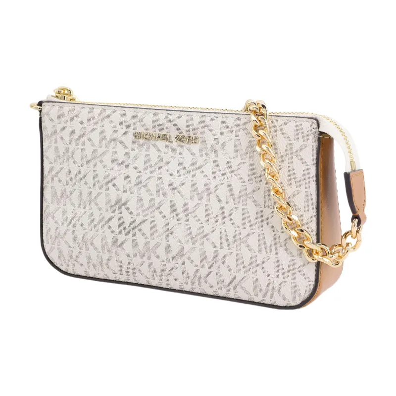 MICHAEL KORS Leather Pochette Handbag, Shoulder Bag Trumpets Women's Vanilla White-1