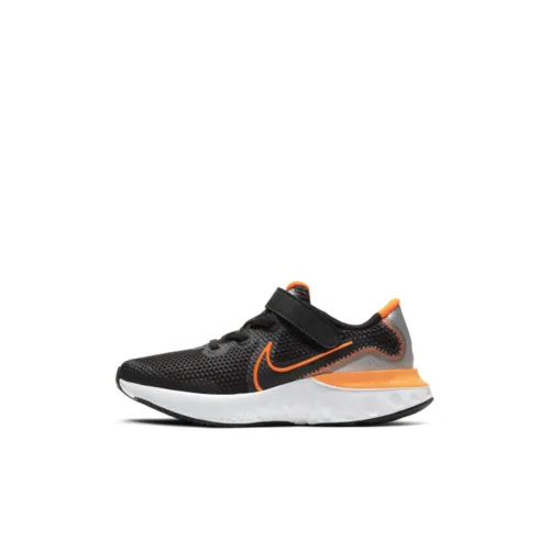 Nike Renew Run Black Total Orange (PS)