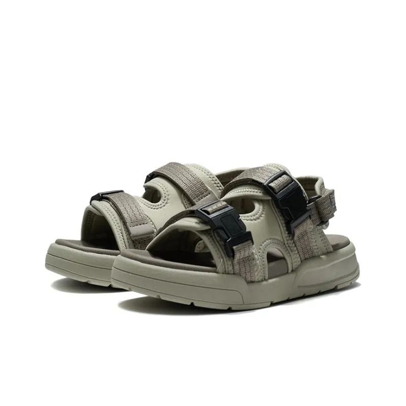 LINING YOUNG Sports Life Collection Cushioning Children's Sandals Beige Khaki/Taupe Teenagers-2