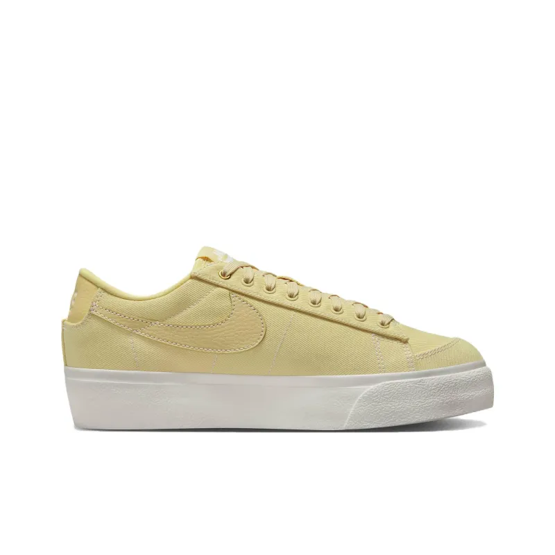Nike Blazer Low Platform Canvas Anti-Slip Wear-Resistant Low-Top Skateboard Shoes GS Green-1