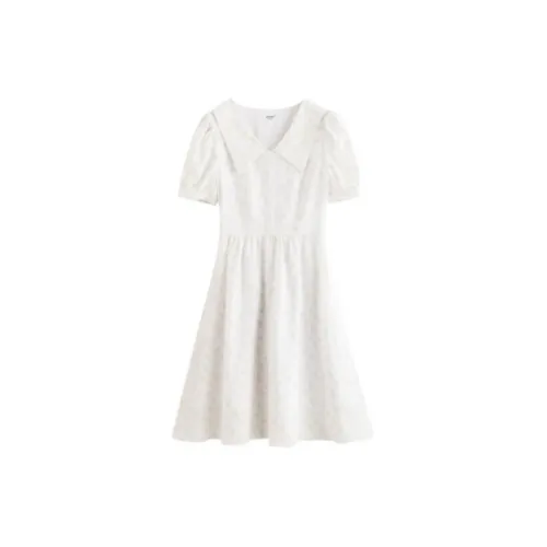 Inman Short-Sleeved Dresses Women's White