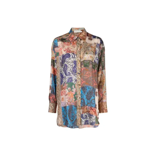 Zimmermann Graphic-print Silk Shirt