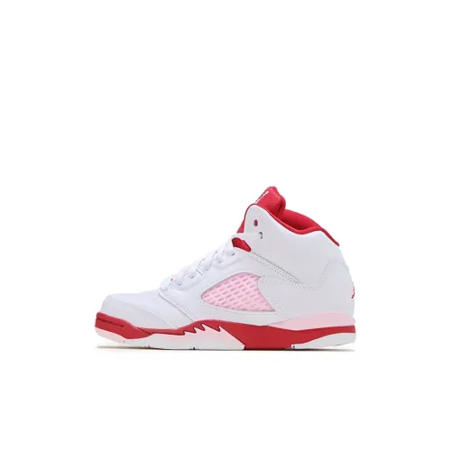 Jordan 5 Retro White Pink Red PS