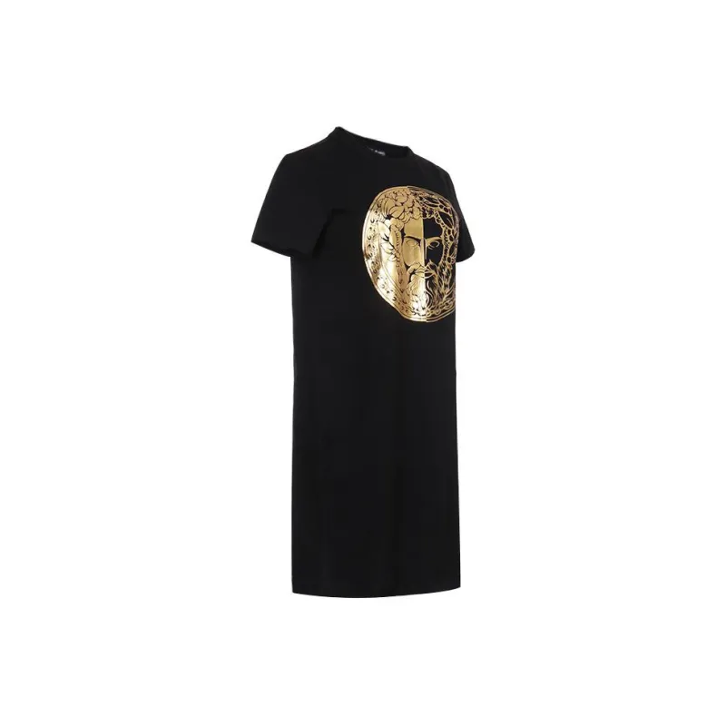 VERSACE Foil print T shirt Dress-2
