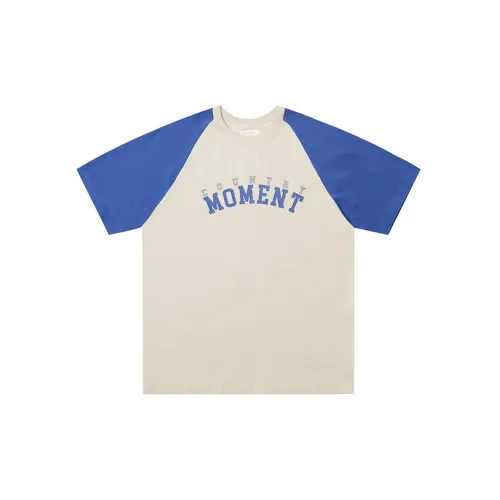 COUNTRY MOMENT T-Shirts Men Apricot Multicolor Royal Blue