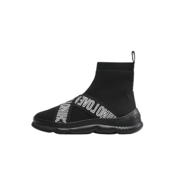 LOVE MOSCHINO Breathable And Lightweight High Top Sports Casual Shoes Women's Black