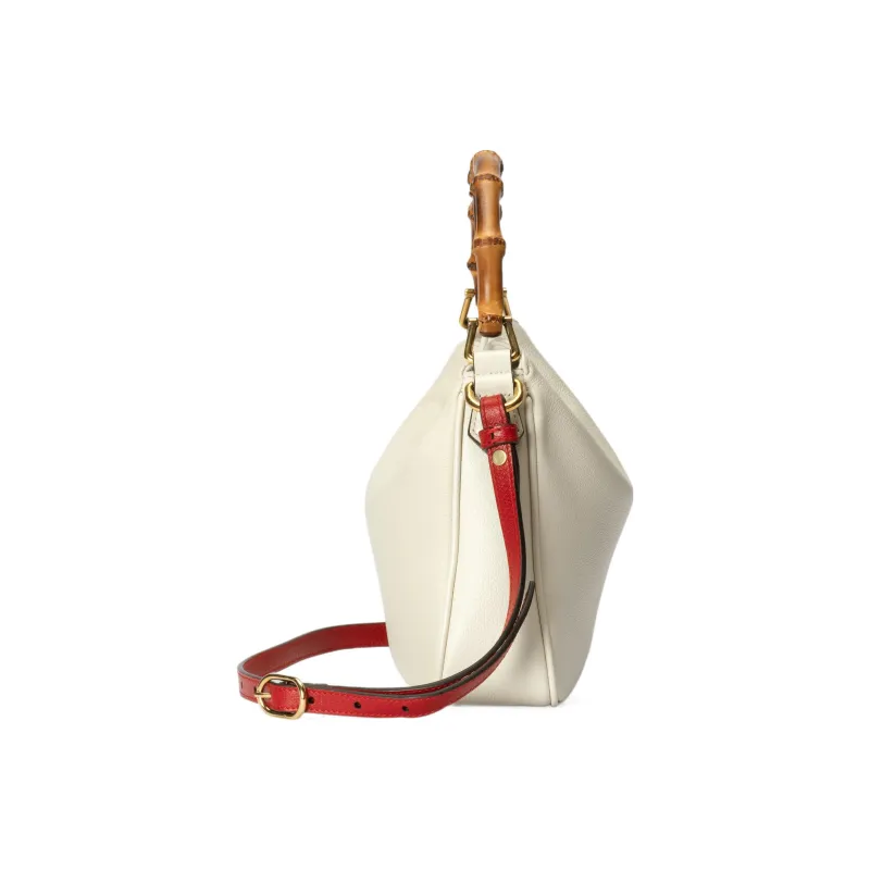 GUCCI Diana Leather Crossbody Bag, Shoulder Bag Trumpets Women's White-5