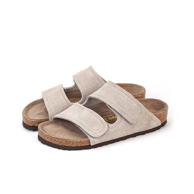 Devo Life Slide Slippers Women's Gray/Black/Brown/Dark Brown/Burgundy-3
