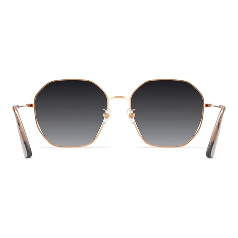 PARZIN Irregular Shape Sunglasses Women's Refined Metal Frame With Multicolor Lens 8257-15
