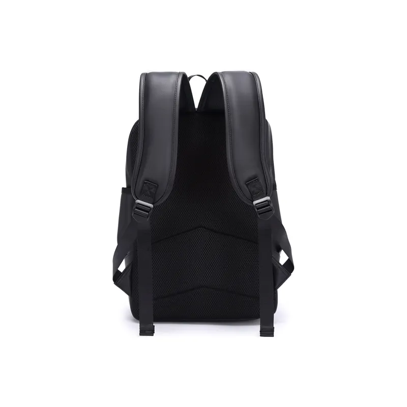 Slazenger Soft Leather Backpack Regular Unisex Pattern Black-3
