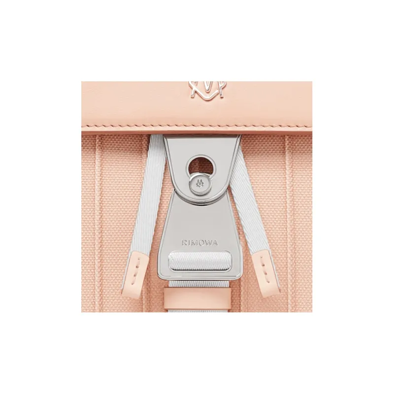RIMOWA Never Still Canvas With Leather Backpack Small Size Women's Pink-5