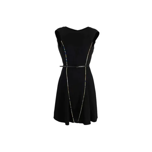 VERSACE Sleeveless Dresses Women's Black