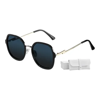 CLARKIA FLOWER Sunglasses Unisex Polarized Gradient Gray Sunglasses
