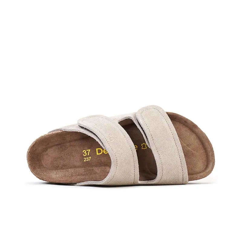 Devo Life Slide Slippers Women's Gray/Black/Brown/Dark Brown/Burgundy-1
