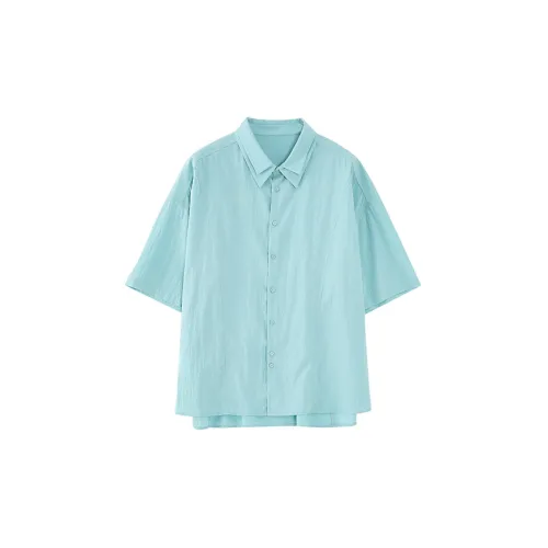 YOSHIYOYI Shirts Unisex Lake Blue