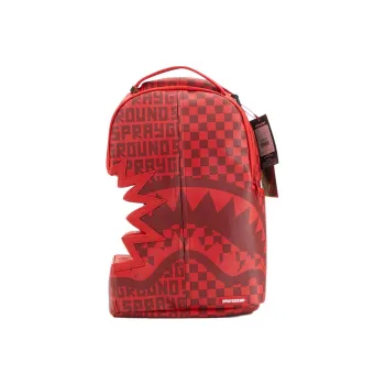 SPRAYGROUND PVC Travel Bags Backpack Large Size Unisex Red