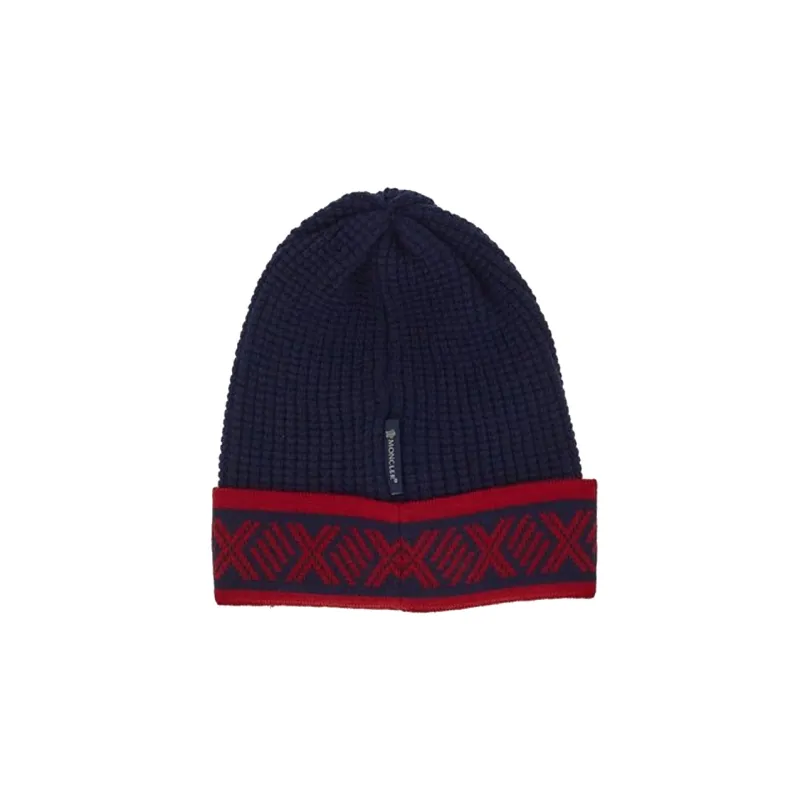 Moncler Logo Intarsia-Knit Beanie-1