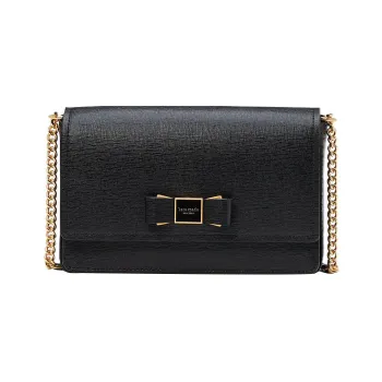 Kate Spade Leather Envelope Bag Wallet Crossbody Bag Shoulder Bag Women's Black