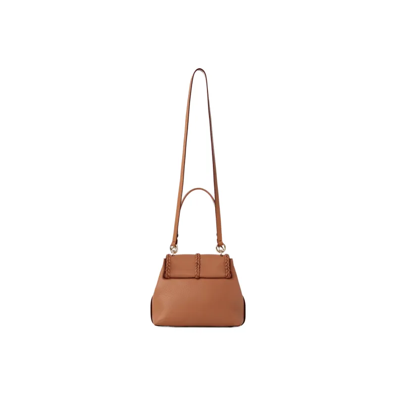 Chloe Grain Calfskin Crossbody Bag, Shoulder Bag Women's Caramel Brown-2
