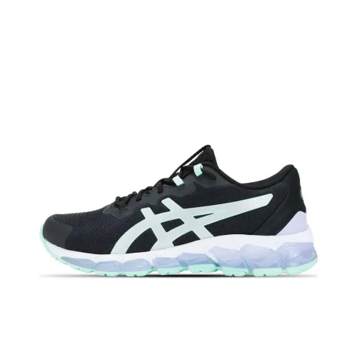Asics Gel-Quantum 360 Anti-Slip And Wear-Resistant Breathable Low-Top Running Shoes Women's Black White Cyan