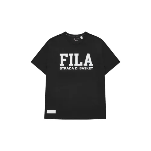 FILA FUSION BASEBALL Series T-Shirts Men Pitch Black