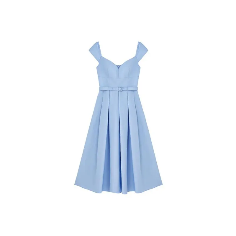Self portrait Sleeveless Dresses Women's Misty Blue-1